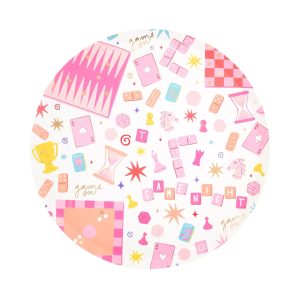 Game Night Pattern Dinner Plates