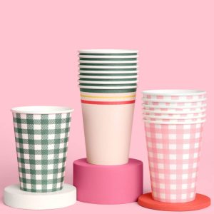 Camp Gingham/Pattern Cups