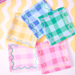 Colowave Gingham Dinner Plate (10 ct)
