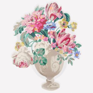 Rococo Floral Vase Plates